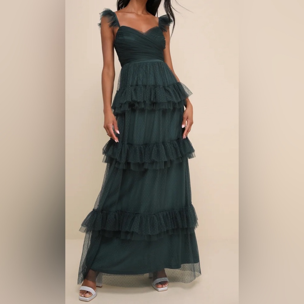 Full length Swiss dot tulle dress. Excellent condition! never worn.